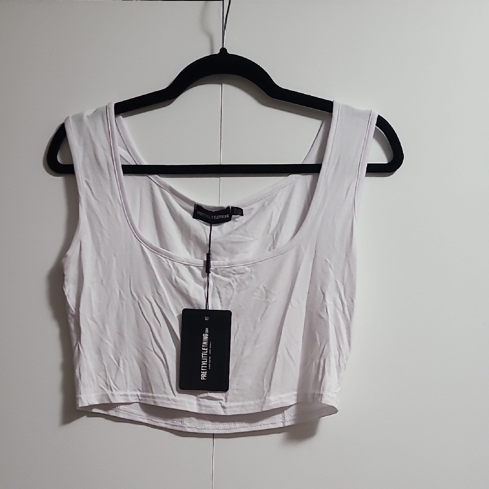 Pretty Little Thing Pure White Crop Top
